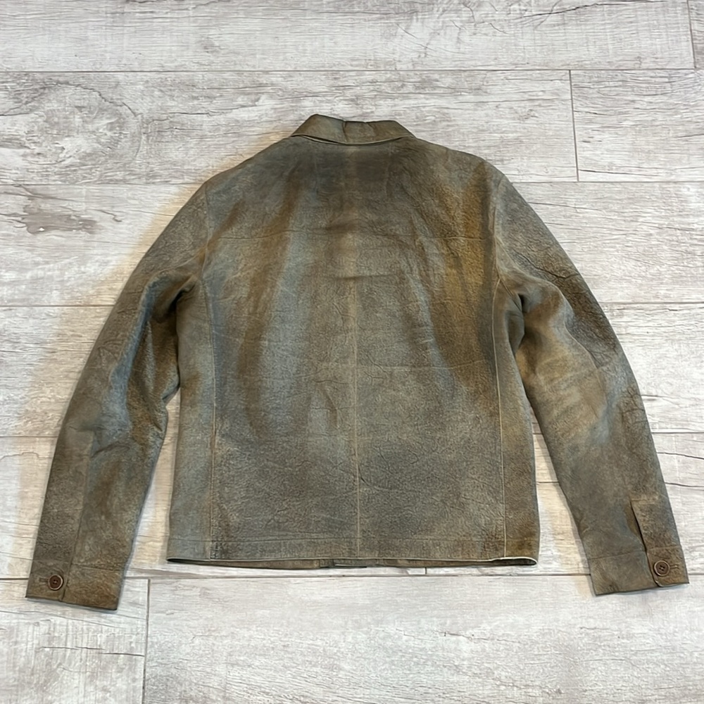 John Varvatos Ivey Leather Shirt Jacket‎ Size 50 - Picture 11 of 13